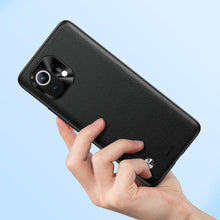 Заредете изображение във визуализатора на галерията – Baseus Alloy Leather Case durable case with a camera cover Xiaomi Mi 11 black (WIXM11-01) - TopMag
