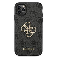 Заредете изображение във визуализатора на галерията – Guess GUHCN654GMGGR iPhone 11 Pro Max szary/grey hardcase 4G Big Metal Logo
