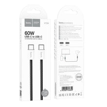 Заредете изображение във визуализатора на галерията – HOCO cable Type C to Type C 60W X104 SOURCE 1m black
