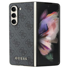 Заредете изображение във визуализатора на галерията – Original faceplate case GUESS GUHCZFD5GF4GGR for Samsung Fold 5 (4G Charm / grey)
