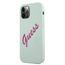 Заредете изображение във визуализатора на галерията – Guess GUHCP12LLSVSBF iPhone 12 Pro Max 6,7" niebieski fuksja/blue fuschia hardcase Silicone Vintage - TopMag
