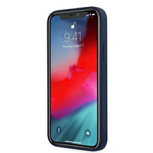 Заредете изображение във визуализатора на галерията – Guess GUHCP12LLSVSBL iPhone 12 Pro Max 6,7" niebieski/blue hardcase Script Vintage - TopMag
