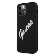 Заредете изображение във визуализатора на галерията – Guess GUHCP12LLSVSBW iPhone 12 Pro Max 6,7" czarno biały/black white hardcase Silicone Vintage - TopMag
