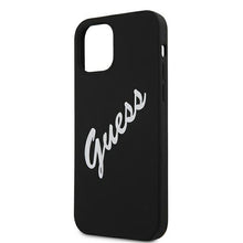 Заредете изображение във визуализатора на галерията – Guess GUHCP12LLSVSBW iPhone 12 Pro Max 6,7" czarno biały/black white hardcase Silicone Vintage - TopMag
