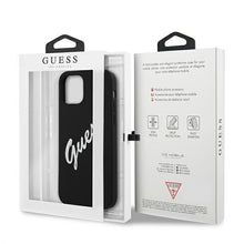 Заредете изображение във визуализатора на галерията – Guess GUHCP12LLSVSBW iPhone 12 Pro Max 6,7" czarno biały/black white hardcase Silicone Vintage - TopMag
