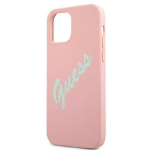 Заредете изображение във визуализатора на галерията – Guess GUHCP12LLSVSPG iPhone 12 Pro Max 6,7" różowo zielony/green pink hardcase Silicone Vintage - TopMag
