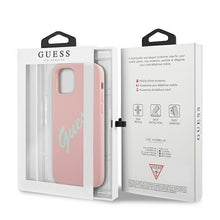 Заредете изображение във визуализатора на галерията – Guess GUHCP12LLSVSPG iPhone 12 Pro Max 6,7" różowo zielony/green pink hardcase Silicone Vintage - TopMag
