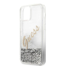 Заредете изображение във визуализатора на галерията – Guess GUHCP12MGLVSSI iPhone 12/12 Pro 6,1" srebrny/silver hardcase Glitter Vintage Script - TopMag
