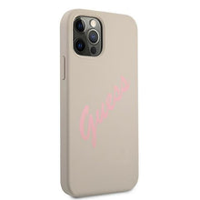 Заредете изображение във визуализатора на галерията – Guess GUHCP12MLSVSGP iPhone 12/12 Pro 6,1" szaro różowy/grey pink hardcase Silicone Vintage - TopMag
