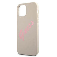 Заредете изображение във визуализатора на галерията – Guess GUHCP12MLSVSGP iPhone 12/12 Pro 6,1" szaro różowy/grey pink hardcase Silicone Vintage - TopMag
