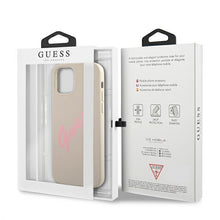 Заредете изображение във визуализатора на галерията – Guess GUHCP12MLSVSGP iPhone 12/12 Pro 6,1" szaro różowy/grey pink hardcase Silicone Vintage - TopMag
