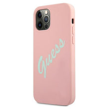 Заредете изображение във визуализатора на галерията – Guess GUHCP12MLSVSPG iPhone 12/12 Pro 6,1" różowo zielony/green pink hardcase Silicone Vintage - TopMag
