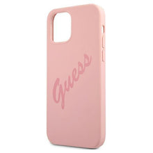 Заредете изображение във визуализатора на галерията – Guess GUHCP12MLSVSPI iPhone 12/12 Pro 6,1" różowy/pink hardcase Script Vintage - TopMag
