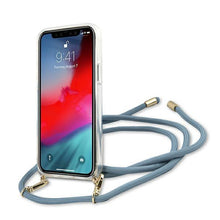 Заредете изображение във визуализатора на галерията – Guess GUHCP12SCRTVSBL iPhone 12 mini 5,4" niebieski/blue hardcase Script Vintage - TopMag
