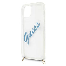 Заредете изображение във визуализатора на галерията – Guess GUHCP12SCRTVSBL iPhone 12 mini 5,4" niebieski/blue hardcase Script Vintage - TopMag
