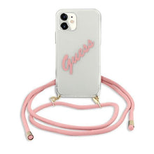 Заредете изображение във визуализатора на галерията – Guess GUHCP12SCRTVSPI iPhone 12 mini 5,4" różowy/pink hardcase Script Vintage - TopMag
