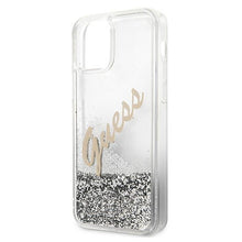 Заредете изображение във визуализатора на галерията – Guess GUHCP12SGLVSSI iPhone 12 mini 5,4" srebrny/silver hardcase Glitter Vintage Script - TopMag
