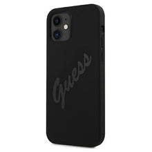 Заредете изображение във визуализатора на галерията – Guess GUHCP12SLSVSBK iPhone 12 mini 5,4" czarny/black hardcase Script Vintage - TopMag
