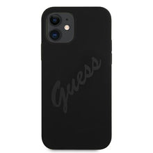 Заредете изображение във визуализатора на галерията – Guess GUHCP12SLSVSBK iPhone 12 mini 5,4" czarny/black hardcase Script Vintage - TopMag
