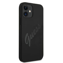 Заредете изображение във визуализатора на галерията – Guess GUHCP12SLSVSBK iPhone 12 mini 5,4" czarny/black hardcase Script Vintage - TopMag
