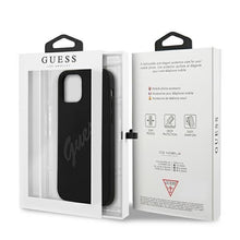 Заредете изображение във визуализатора на галерията – Guess GUHCP12SLSVSBK iPhone 12 mini 5,4" czarny/black hardcase Script Vintage - TopMag
