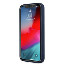 Заредете изображение във визуализатора на галерията – Guess GUHCP12SLSVSBL iPhone 12 mini 5,4" niebieski/blue hardcase Script Vintage - TopMag
