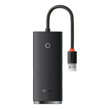 Заредете изображение във визуализатора на галерията – Baseus Lite Series USB HUB 4xUSB 5Gb/s 0.25m - black

