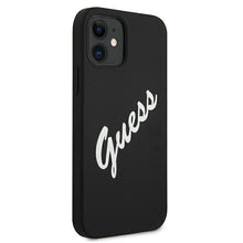 Заредете изображение във визуализатора на галерията – Guess GUHCP12SLSVSBW iPhone 12 mini 5,4" czarno biały/black white hardcase Silicone Vintage - TopMag
