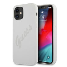 Заредете изображение във визуализатора на галерията – Guess GUHCP12SLSVSCR iPhone 12 mini 5,4" kremowy/cream hardcase Script Vintage - TopMag
