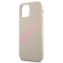 Заредете изображение във визуализатора на галерията – Guess GUHCP12SLSVSGP iPhone 12 mini 5,4" szaro różowy/grey pink hardcase Silicone Vintage - TopMag
