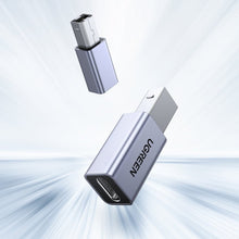 Заредете изображение във визуализатора на галерията – Ugreen adapter USB Type C - USB Type B gray (US382) - TopMag

