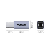 Заредете изображение във визуализатора на галерията – Ugreen adapter USB Type C - USB Type B gray (US382) - TopMag
