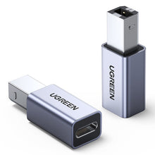 Заредете изображение във визуализатора на галерията – Ugreen adapter USB Type C - USB Type B gray (US382) - TopMag

