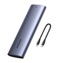 Заредете изображение във визуализатора на галерията – Ugreen M.2 SSD bay USB 3.2 Gen 2 drive (SuperSpeed USB 10 Gbps) + USB Type C cable 0.5m gray (CM400 10902) - TopMag

