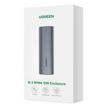 Заредете изображение във визуализатора на галерията – Ugreen M.2 SSD bay USB 3.2 Gen 2 drive (SuperSpeed USB 10 Gbps) + USB Type C cable 0.5m gray (CM400 10902) - TopMag
