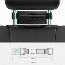 Заредете изображение във визуализатора на галерията – Ugreen car smartphone tablet holder for headrest black (80627 LP362) - TopMag
