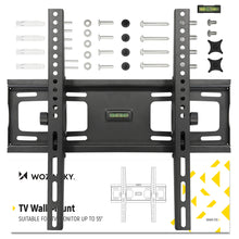 Заредете изображение във визуализатора на галерията – Wozinsky TV mount max 55 inches with tilt adjustment black (WWM-F55) - TopMag
