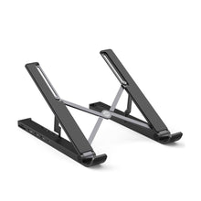 Заредете изображение във визуализатора на галерията – Ugreen X-Kit foldable laptop stand HUB USB Type C - 2x USB 3.2 Gen 1 / HDMI 4K 30 Hz 3D / SD and microSD card reader black (80551) - TopMag
