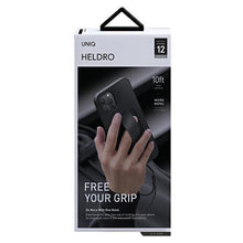 Заредете изображение във визуализатора на галерията – UNIQ etui Heldro iPhone 12 Pro Max 6,7" czarny/midnight black Antimicrobial - TopMag
