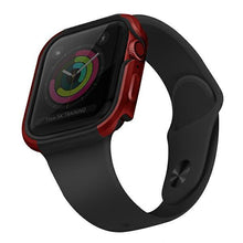 Заредете изображение във визуализатора на галерията – UNIQ etui Valencia Apple Watch Series 4/5/6/SE 40mm. czerwony/crimson red - TopMag

