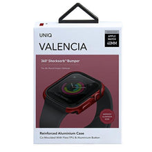 Заредете изображение във визуализатора на галерията – UNIQ etui Valencia Apple Watch Series 4/5/6/SE 40mm. czerwony/crimson red - TopMag
