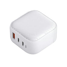 Заредете изображение във визуализатора на галерията – UNIQ Ład. siec. Verge Pro 66W Gan USB-C biały/cloud white - TopMag
