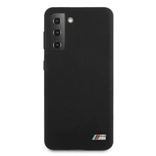 Заредете изображение във визуализатора на галерията – Etui BMW BMHCS21MMSILBK S21+ G996 czarny/black Silicone M Collection - TopMag
