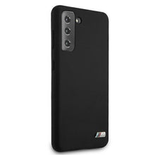 Заредете изображение във визуализатора на галерията – Etui BMW BMHCS21MMSILBK S21+ G996 czarny/black Silicone M Collection - TopMag
