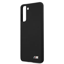 Заредете изображение във визуализатора на галерията – Etui BMW BMHCS21MMSILBK S21+ G996 czarny/black Silicone M Collection - TopMag

