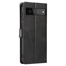 Заредете изображение във визуализатора на галерията – Magnet Case elegant case cover with a flap and stand function Google Pixel 6 Pro black
