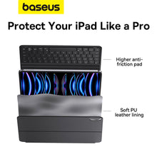 Заредете изображение във визуализатора на галерията – Baseus Brilliance Series keyboard case for iPad 10.9'' 2022 (10th generation) + USB-C cable - black
