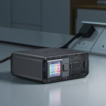 Заредете изображение във визуализатора на галерията – Acefast Z4 PD 218W GaN 3 x USB-C + USB-A Multifunction Adapter with 4 Ports - Gray
