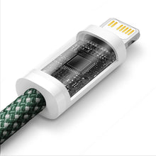 Заредете изображение във визуализатора на галерията – Baseus Dynamic 2 Series Fast Charging Cable USB-C - Lightning 20W 480Mbps 2m green
