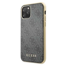 Заредете изображение във визуализатора на галерията – Guess GUHCN58G4GG iPhone 11 Pro szary/grey hard case 4G Collection
